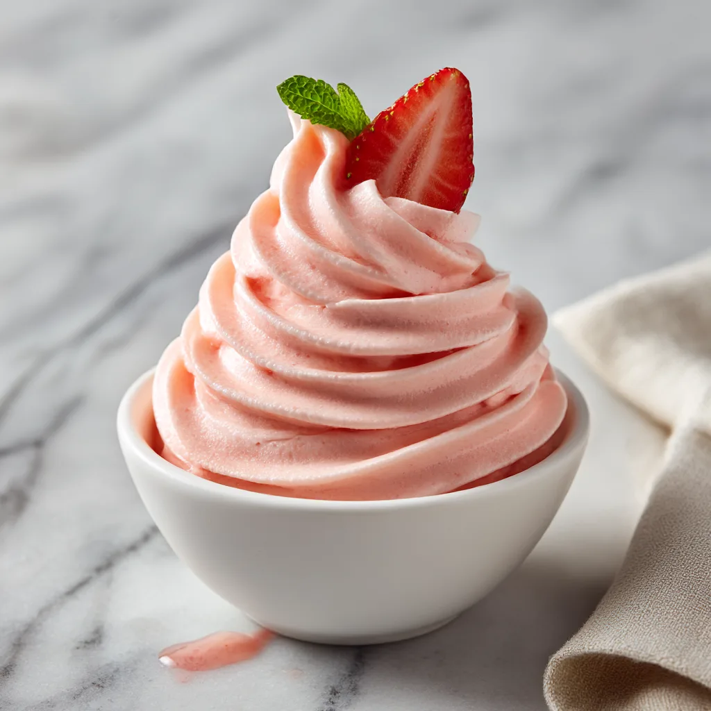 5-Minute Creamy Strawberry Soft Serve – The Ultimate Quick & Healthy Frozen Treat