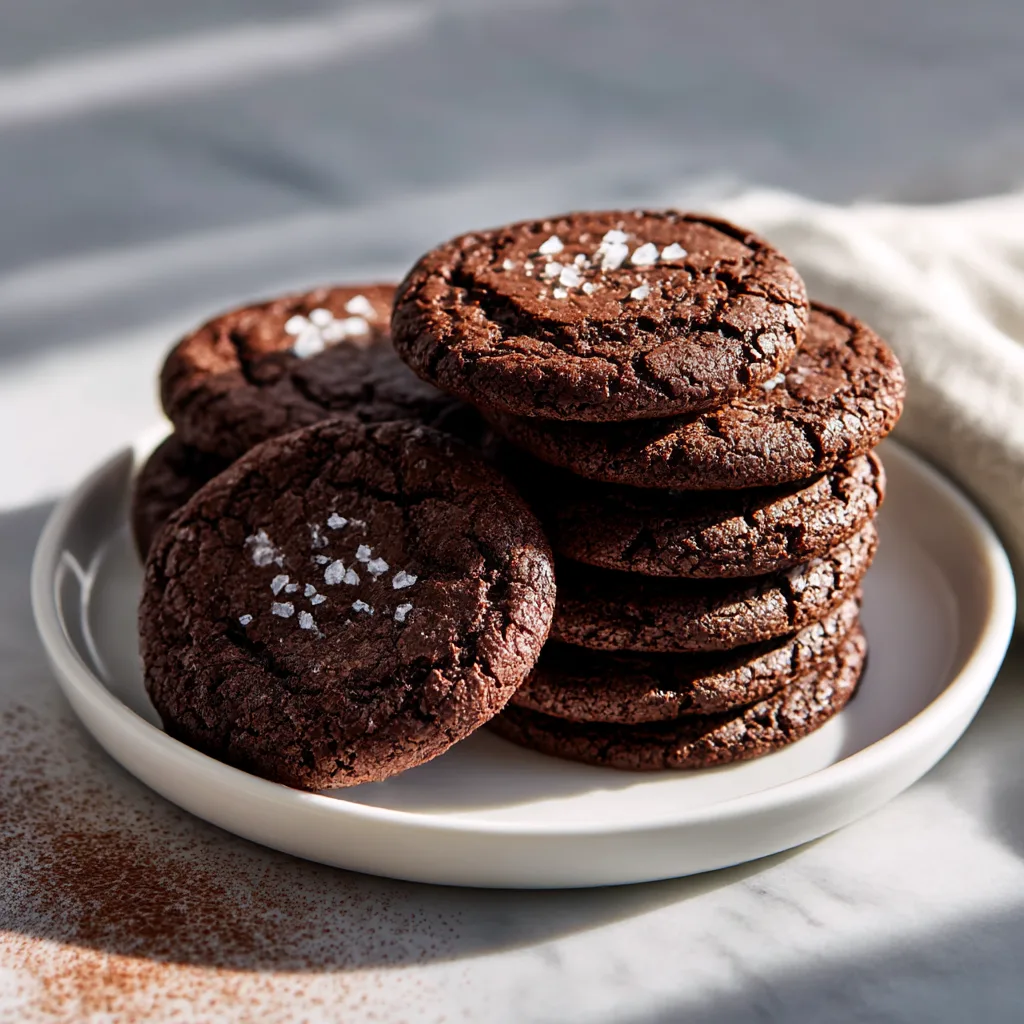 Fudgy Salted Dark Chocolate Cookies: The Ultimate Chewy, Rich Chocolate Cookie Recipe