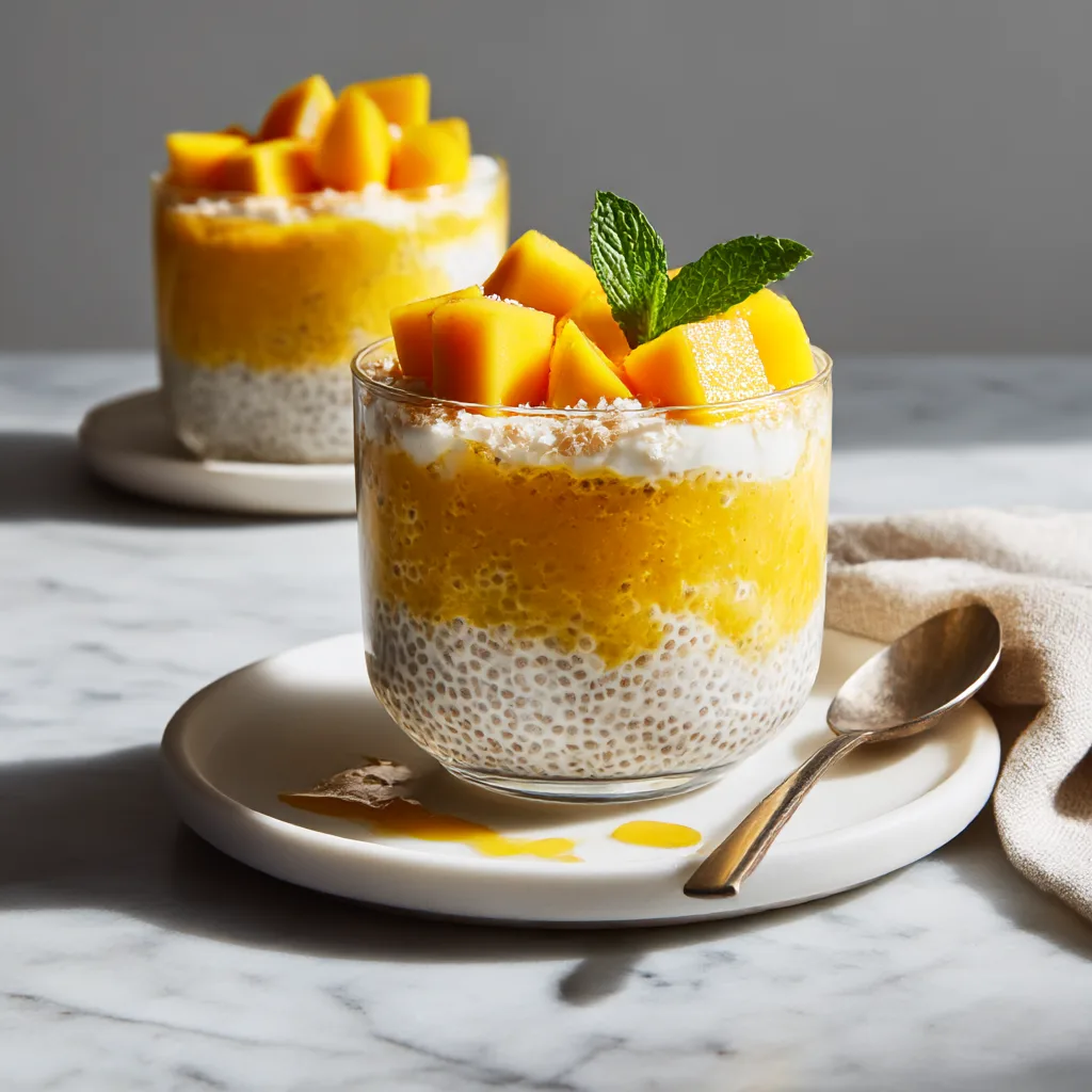 Tropical Mango Chia Parfaits: A Bright, Creamy, No-Bake Breakfast or Dessert